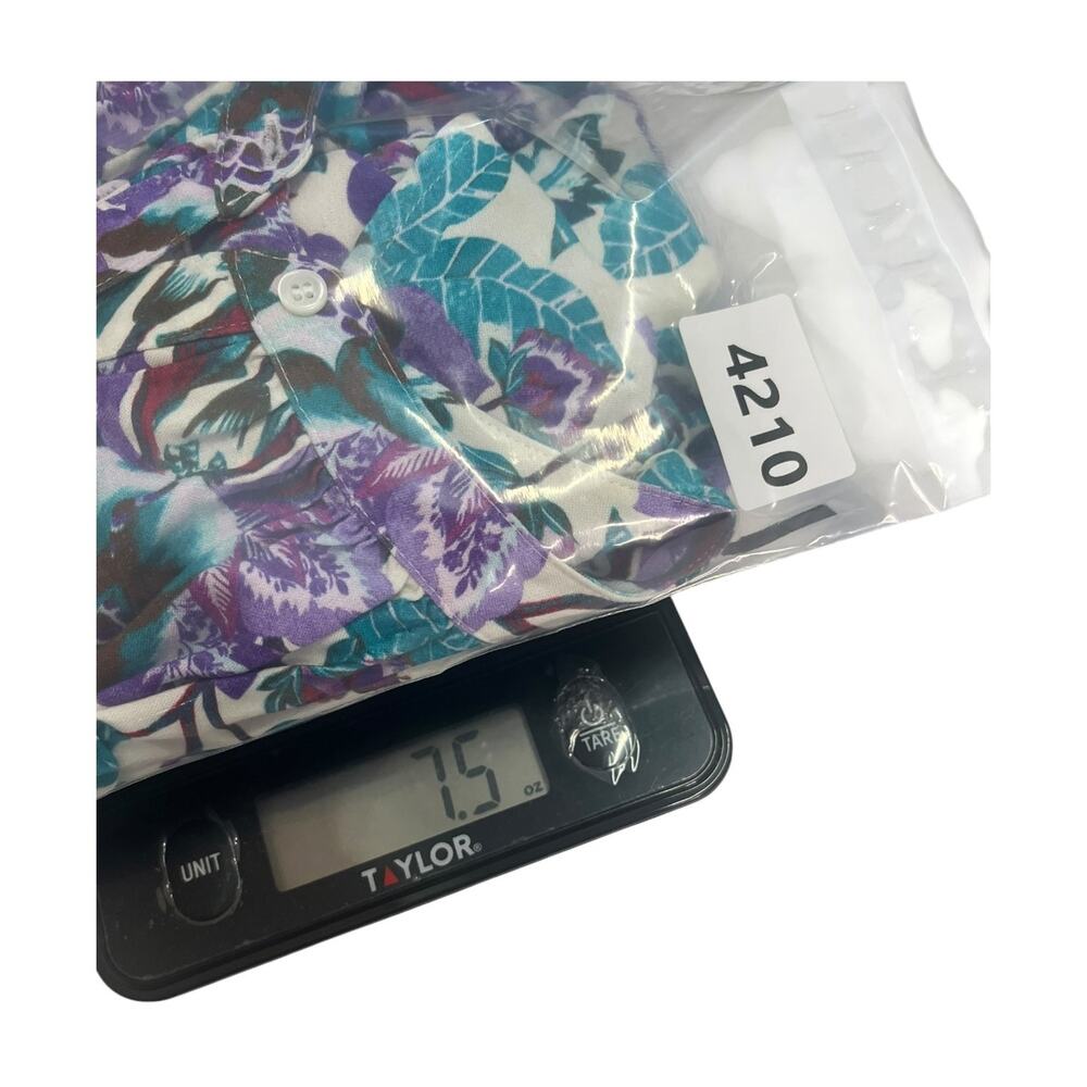 Xirena Top Womens Extra Small Purple Floral Ruffle Puff Sleeve Chic Flowy Boho - Picture 8 of 8